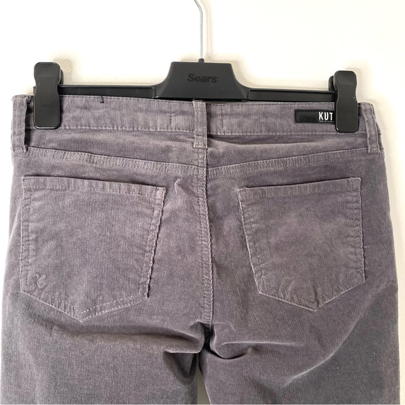 Kut from the Kloth Grey Corduroy Diana Skinny Pants - Picture 7 of 10